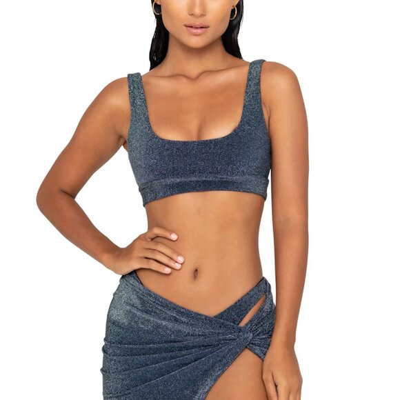 FAE Swim MAVEN Bikini Top - Midnight - Scooped Neckline - Sustainable - Picture 3 of 11